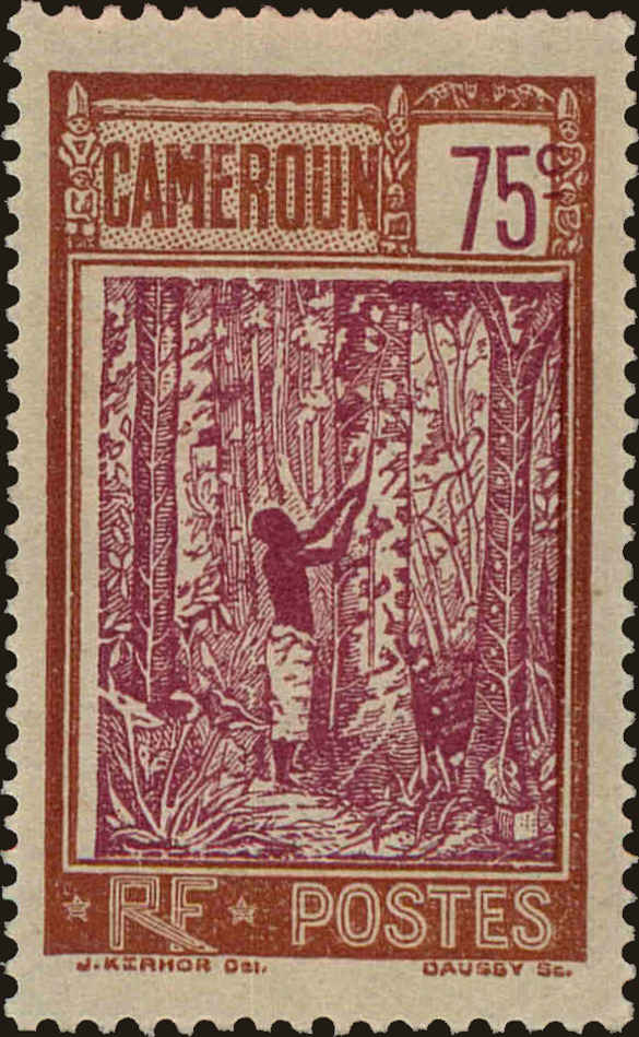 Front view of Cameroun (French) 194 collectors stamp