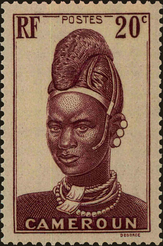 Front view of Cameroun (French) 231 collectors stamp