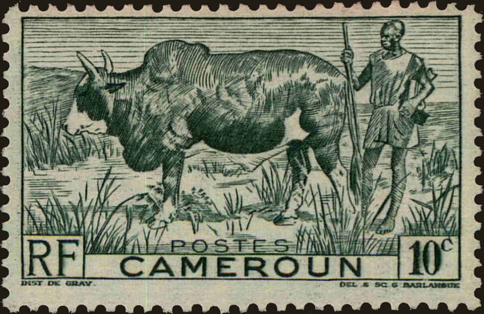 Front view of Cameroun (French) 304 collectors stamp