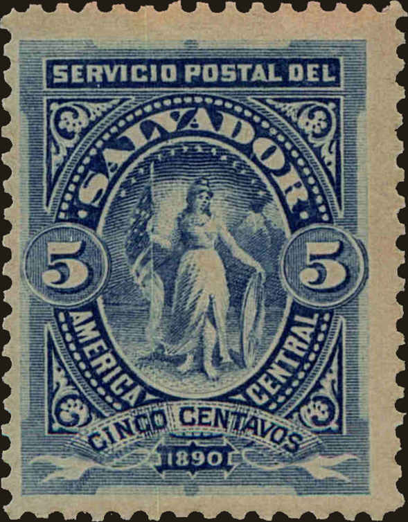 Front view of Salvador, El 41 collectors stamp