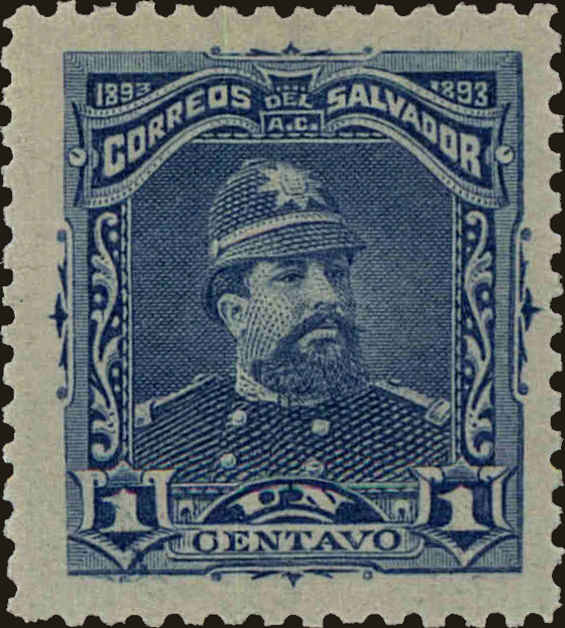 Front view of Salvador, El 76 collectors stamp