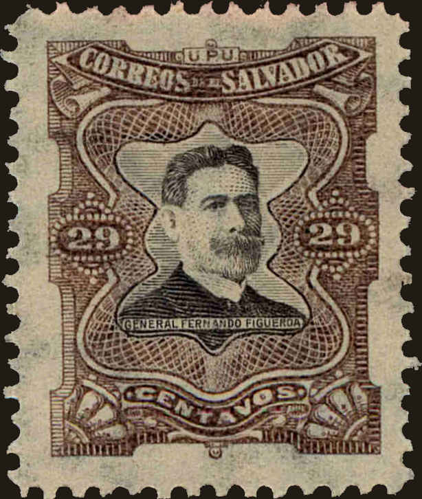 Front view of Salvador, El 388 collectors stamp