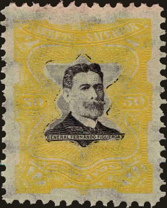 Front view of Salvador, El 389 collectors stamp