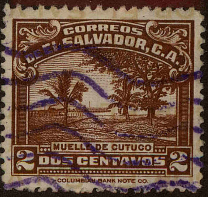 Front view of Salvador, El 560 collectors stamp