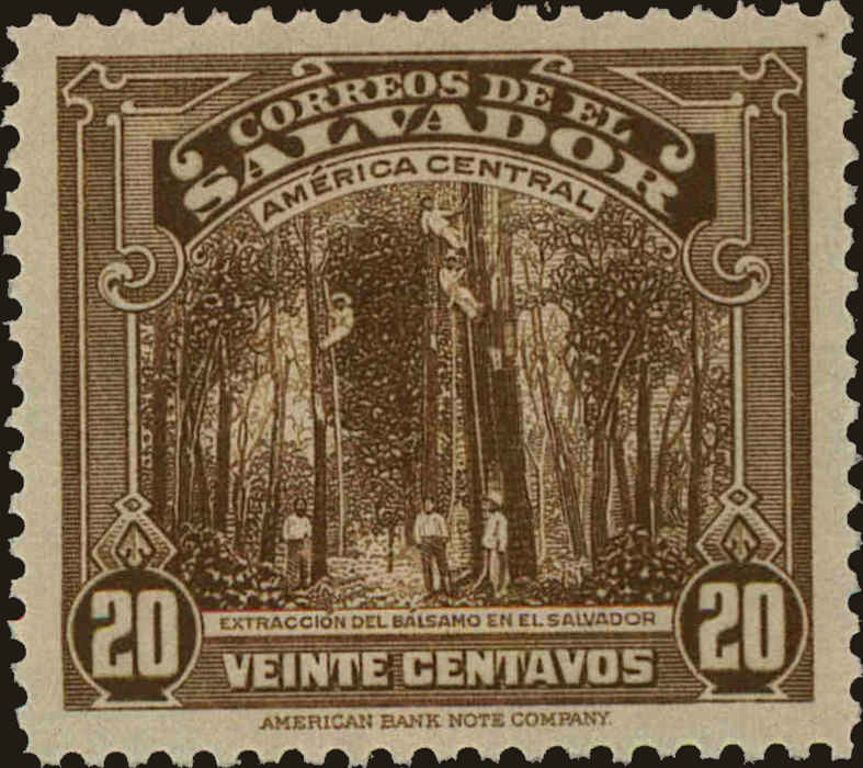 Front view of Salvador, El 580 collectors stamp