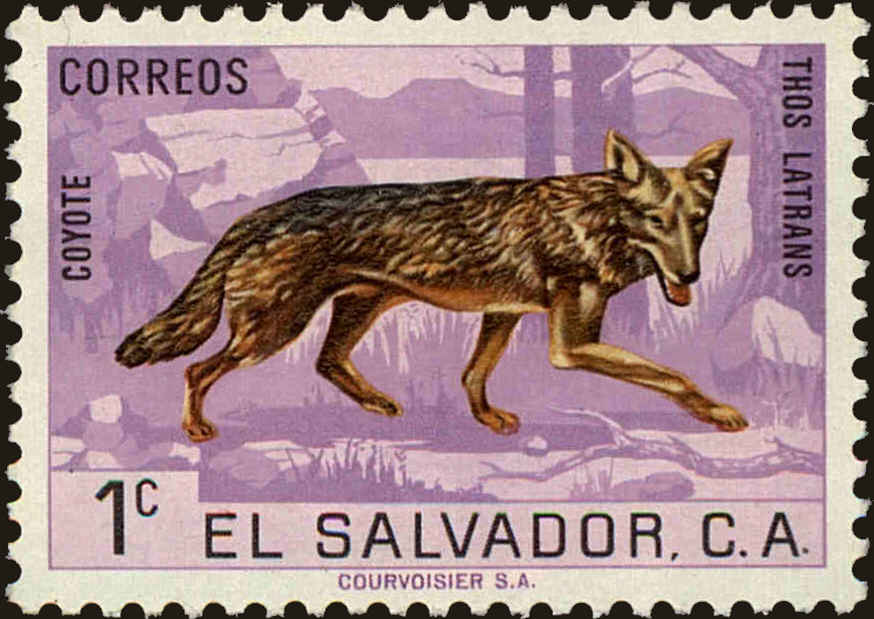 Front view of Salvador, El 738 collectors stamp