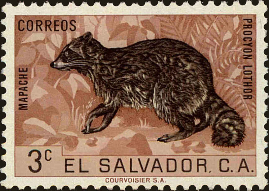 Front view of Salvador, El 740 collectors stamp