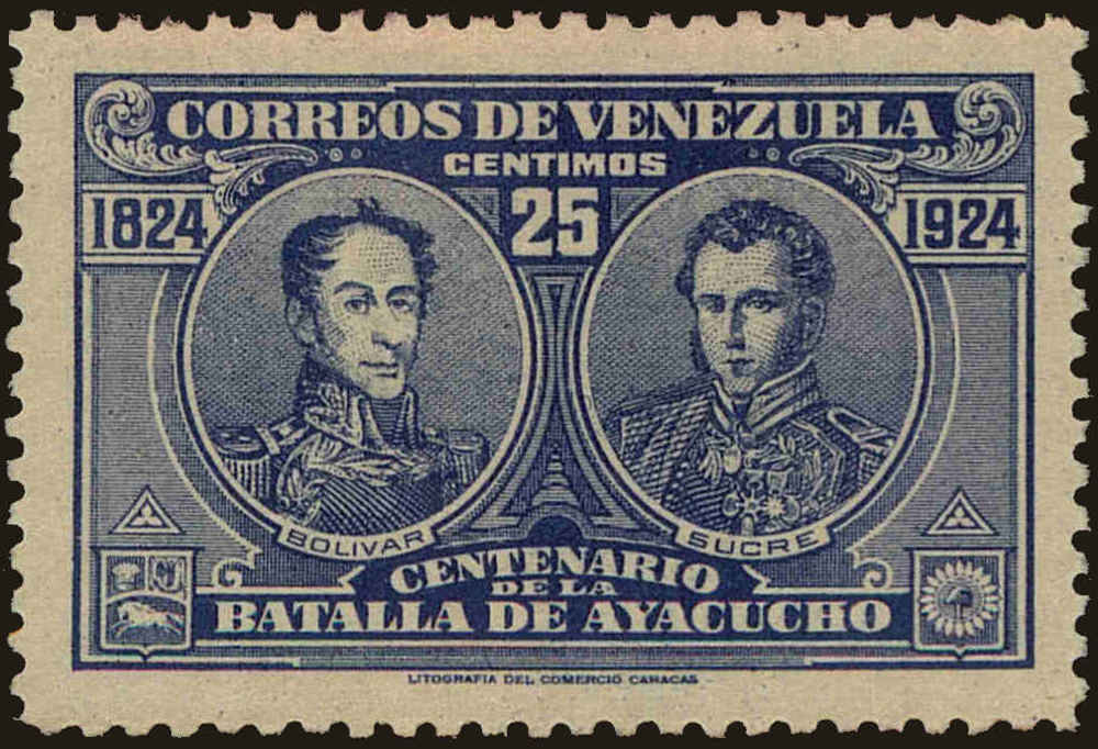 Front view of Venezuela 286A collectors stamp