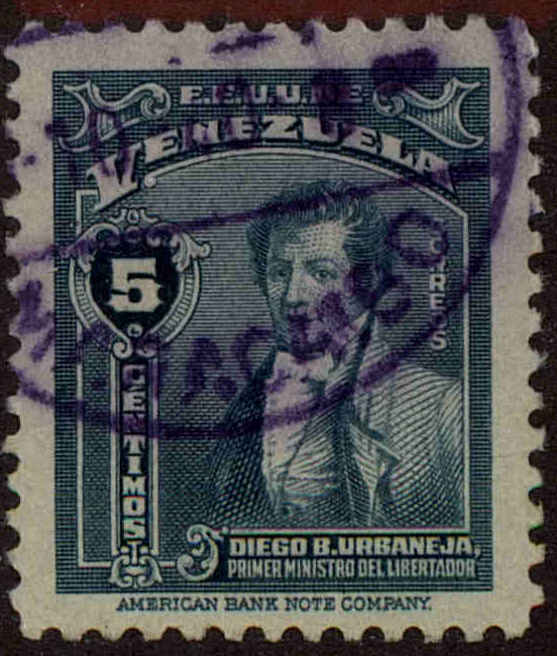 Front view of Venezuela 357 collectors stamp