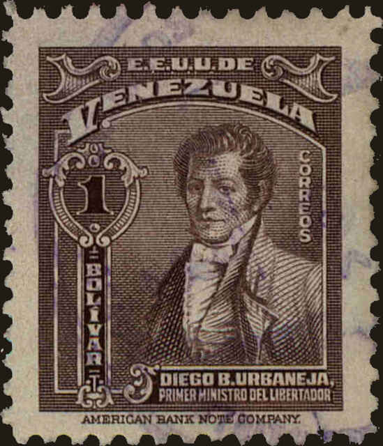 Front view of Venezuela 362 collectors stamp