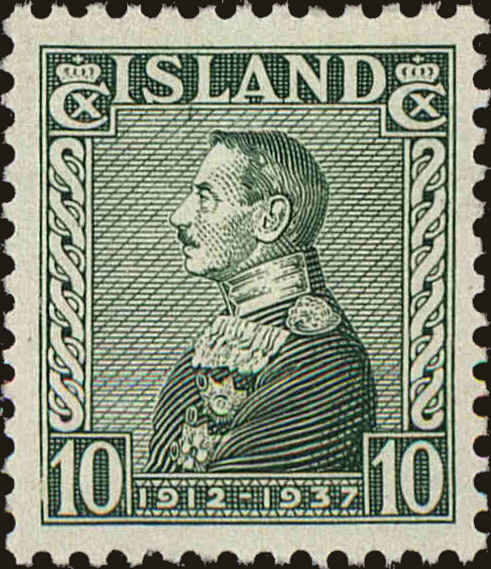 Front view of Iceland 199 collectors stamp