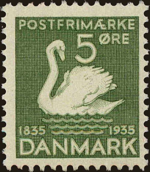 Front view of Denmark 246 collectors stamp