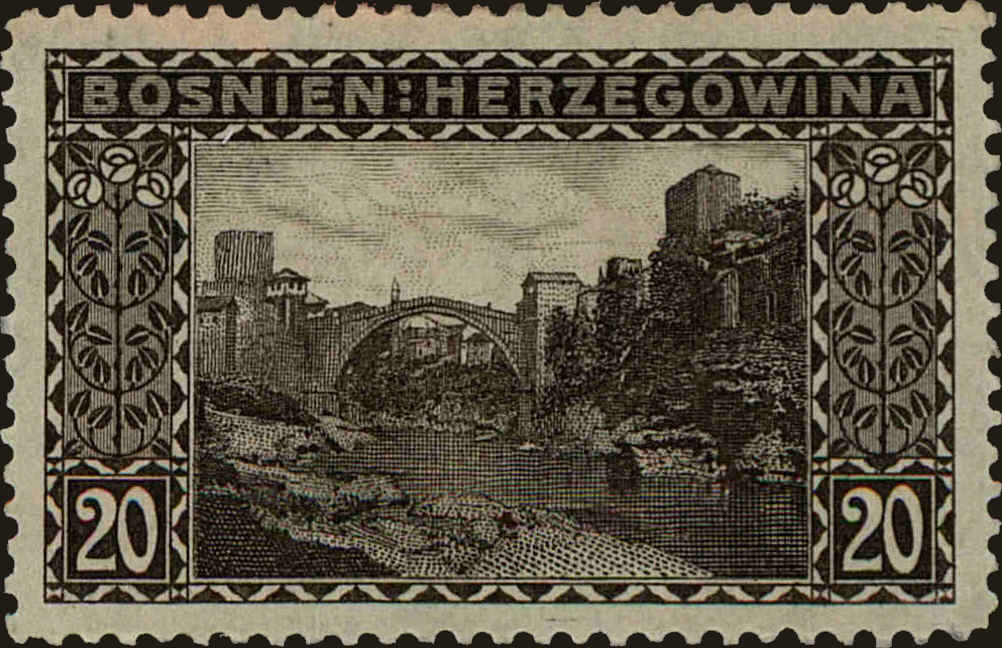 Front view of Bosnia and Herzegovina 36 collectors stamp