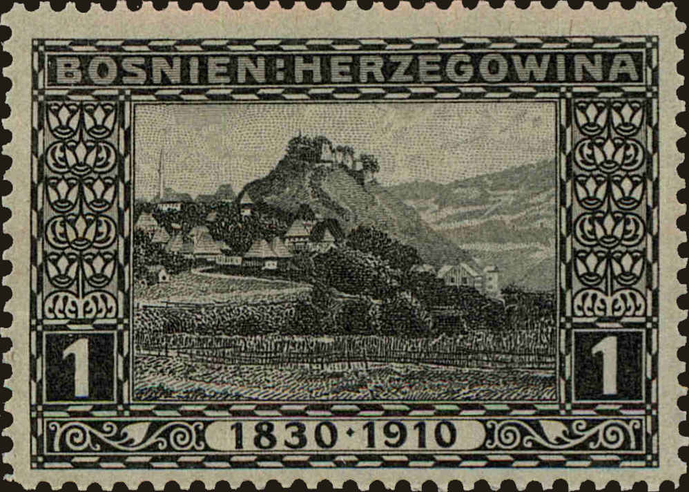 Front view of Bosnia and Herzegovina 34 collectors stamp