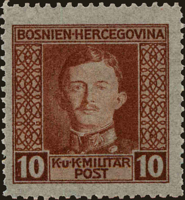 Front view of Bosnia and Herzegovina 108 collectors stamp