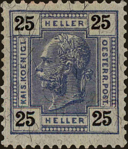 Front view of Austria 77 collectors stamp