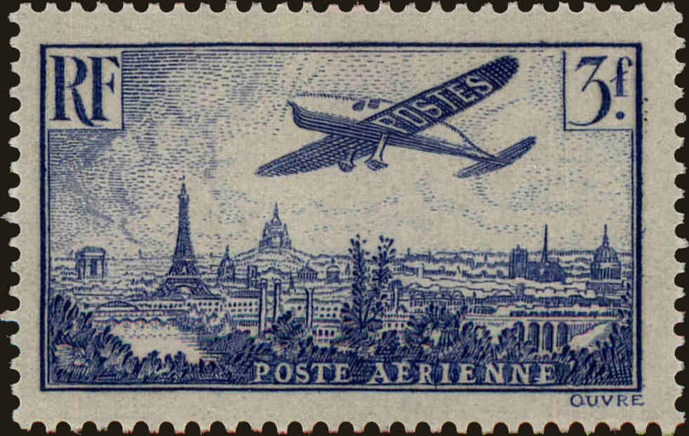 Front view of France C12 collectors stamp