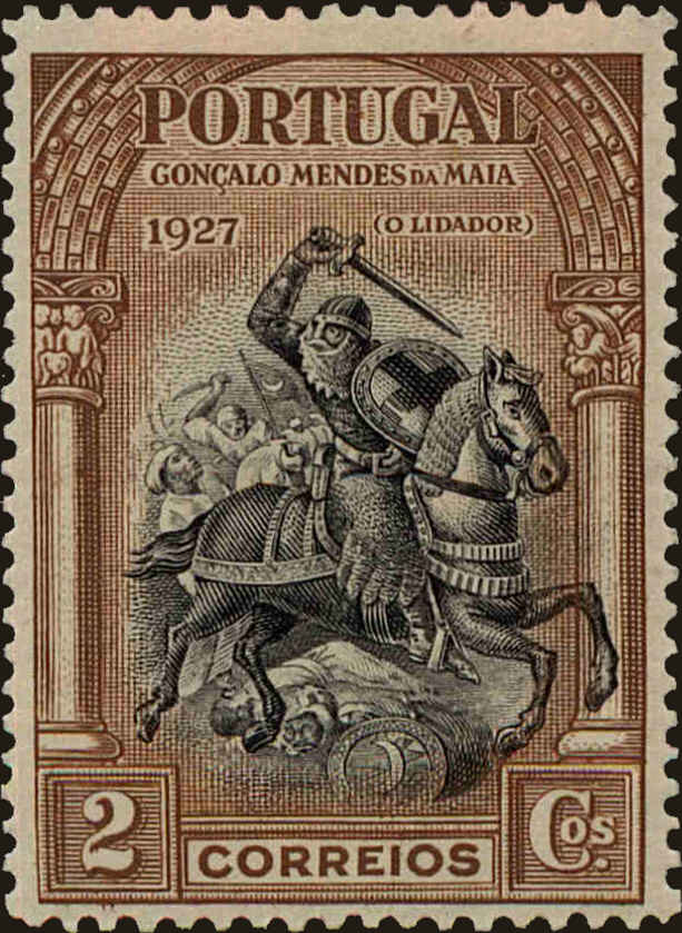 Front view of Portugal 422 collectors stamp