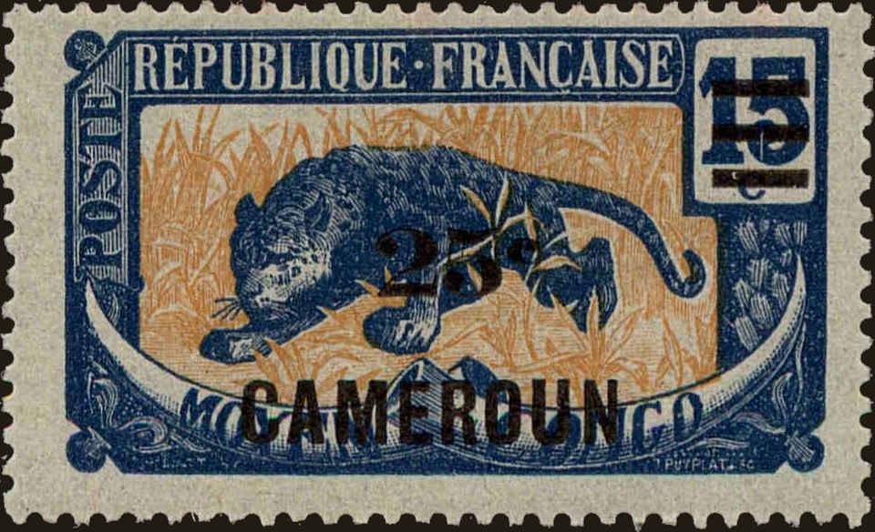 Front view of Cameroun (French) 164 collectors stamp