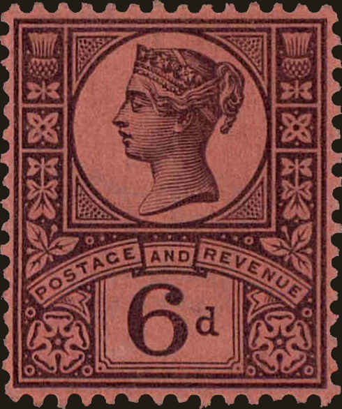 Front view of Great Britain 119 collectors stamp