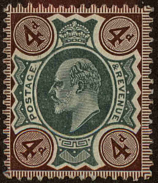 Front view of Great Britain 133a collectors stamp