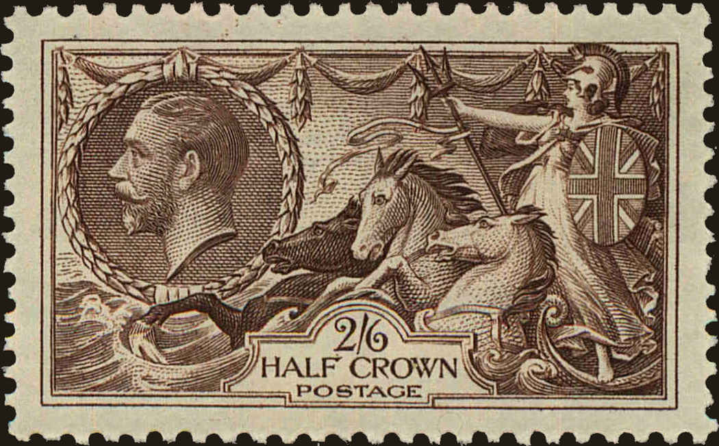 Front view of Great Britain 222 collectors stamp