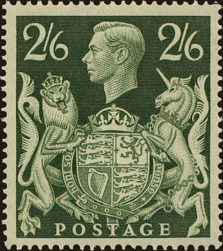 Front view of Great Britain 249A collectors stamp