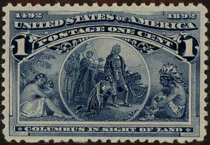 Front view of United States 230 collectors stamp