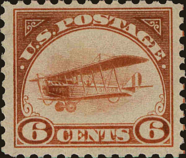 Front view of United States C1 collectors stamp