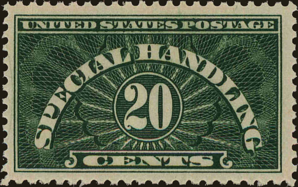 Front view of United States QE3 collectors stamp