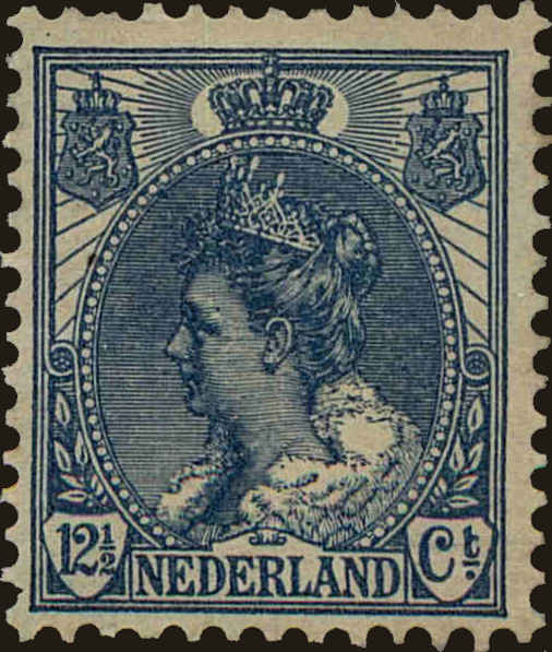 Front view of Netherlands 68 collectors stamp