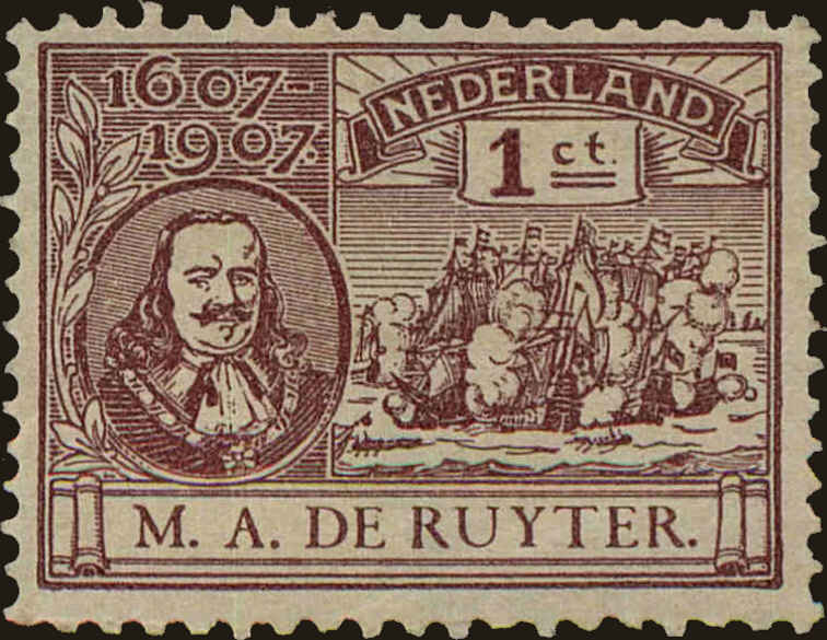 Front view of Netherlands 88 collectors stamp