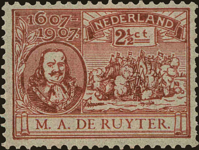 Front view of Netherlands 89 collectors stamp