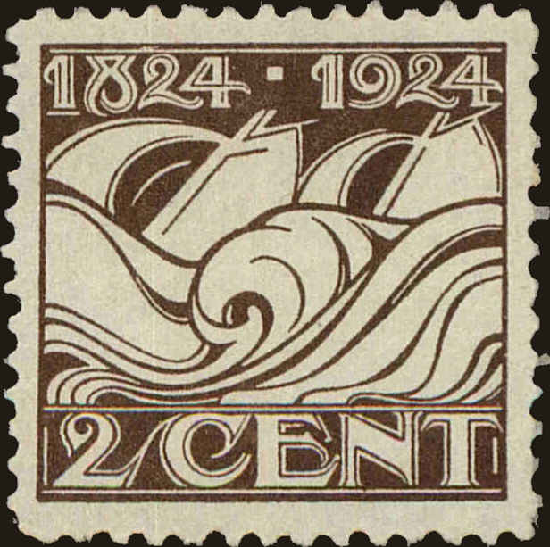 Front view of Netherlands 140 collectors stamp