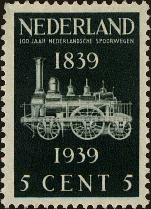 Front view of Netherlands 214 collectors stamp