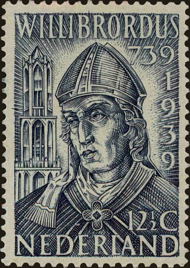 Front view of Netherlands 213 collectors stamp