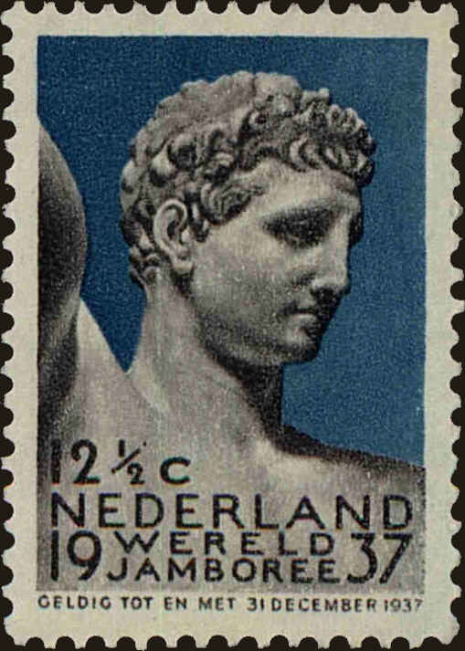 Front view of Netherlands 208 collectors stamp