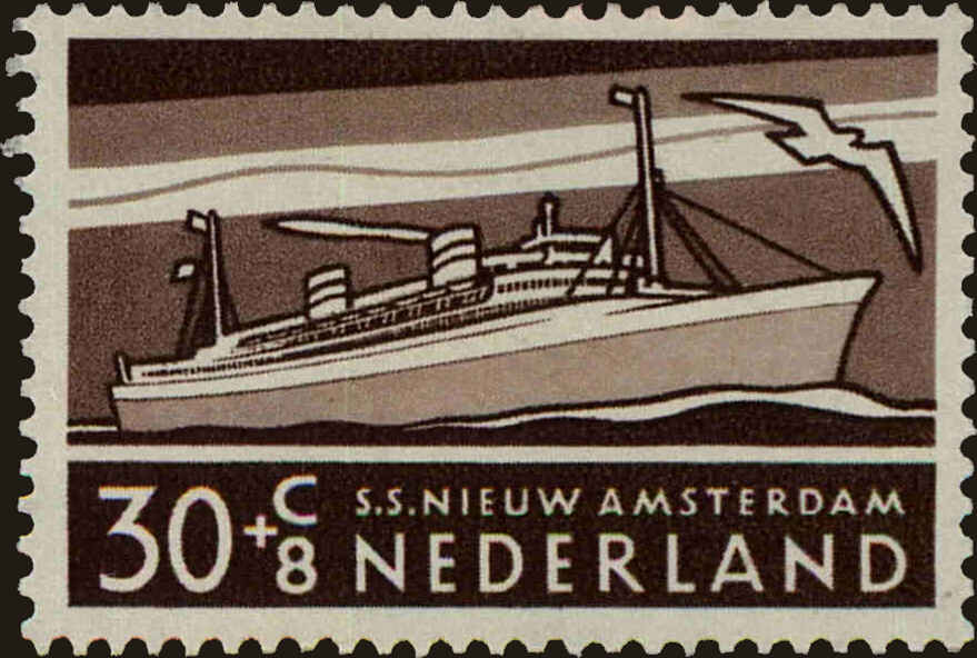 Front view of Netherlands B310 collectors stamp
