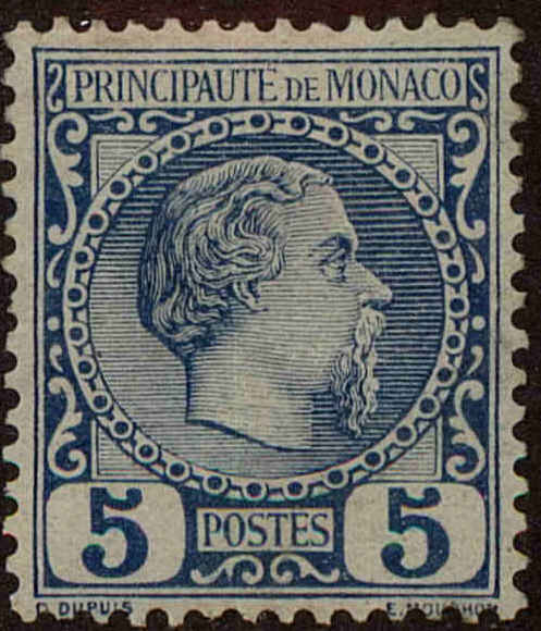 Front view of Monaco 3 collectors stamp