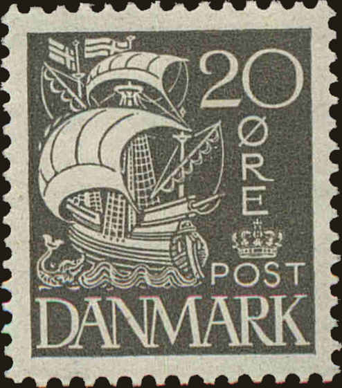 Front view of Denmark 193 collectors stamp