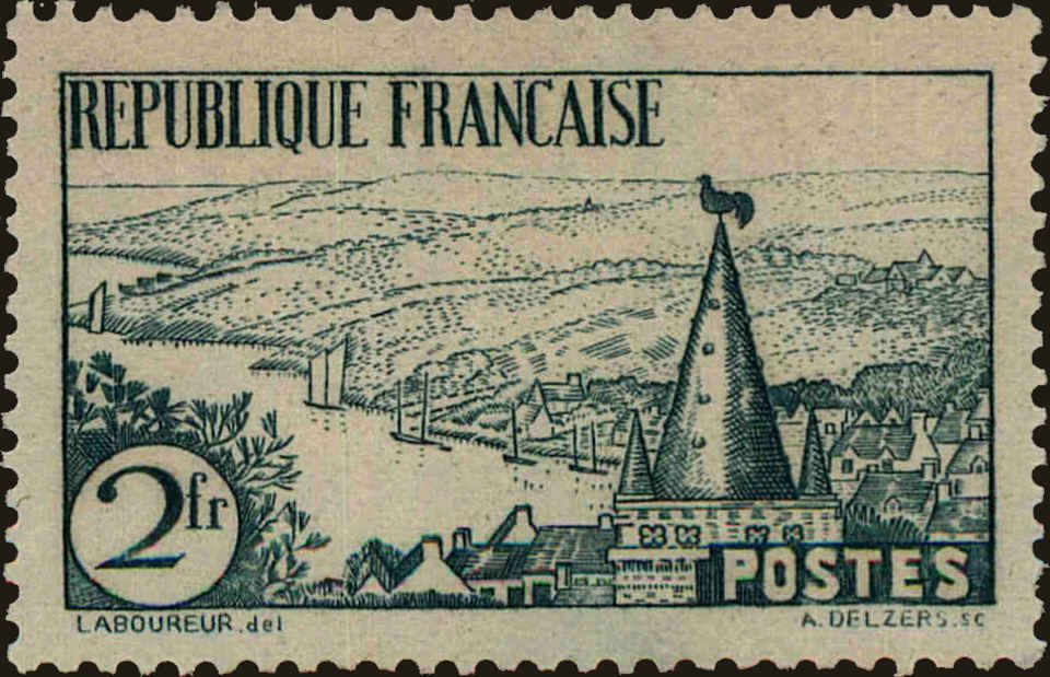 Front view of France 299 collectors stamp