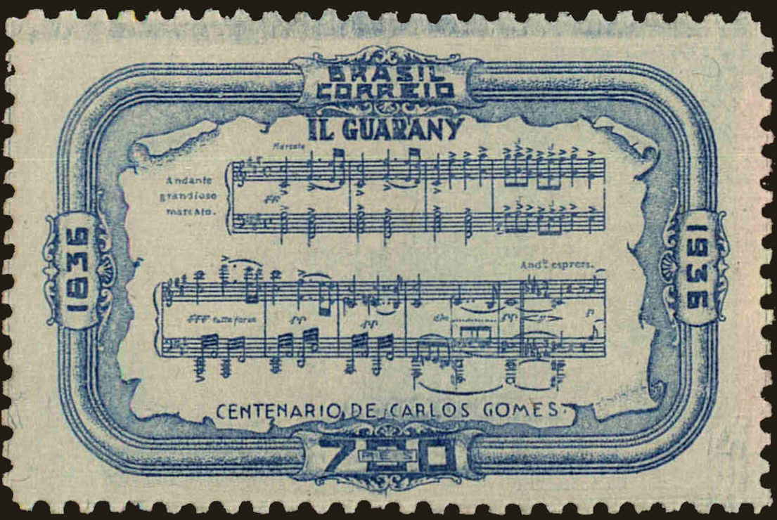 Front view of Brazil 425 collectors stamp