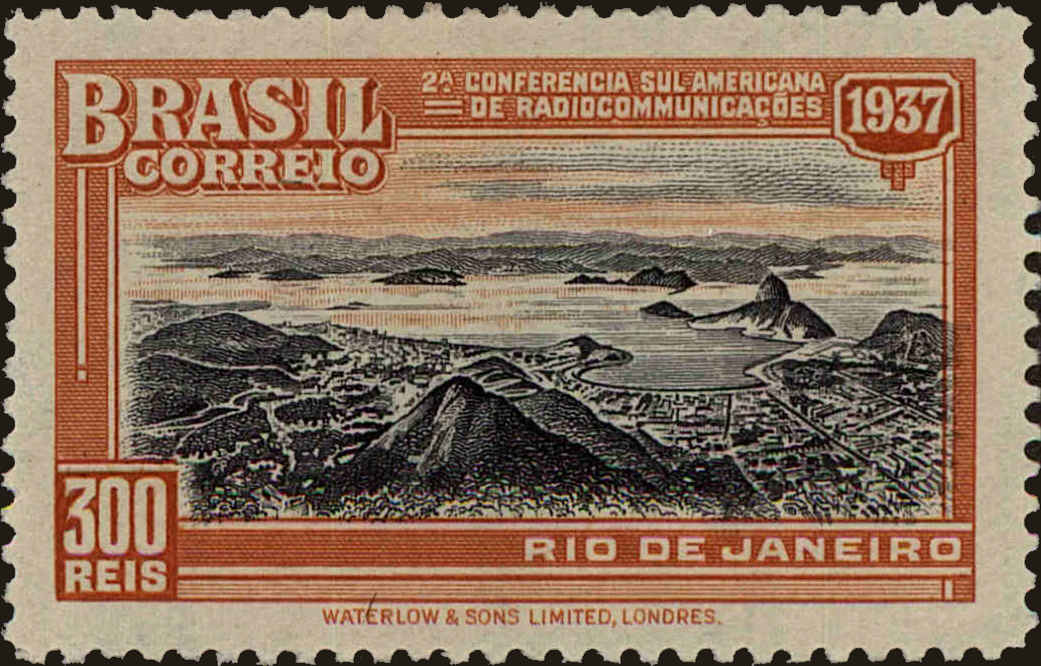 Front view of Brazil 443 collectors stamp