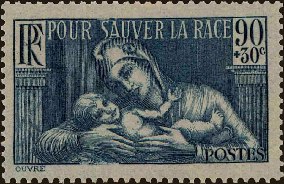Front view of France B65 collectors stamp