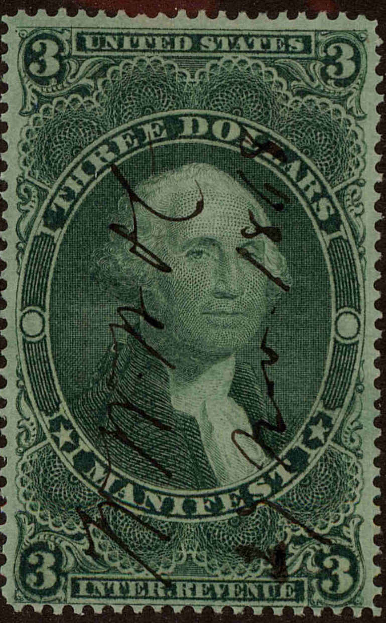 Front view of United States R86c collectors stamp