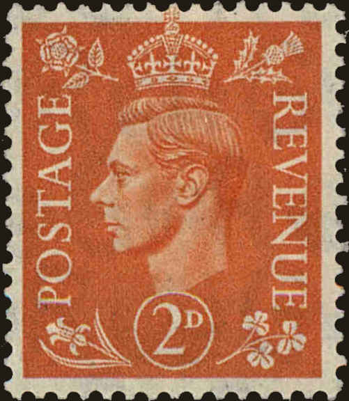 Front view of Great Britain 261 collectors stamp