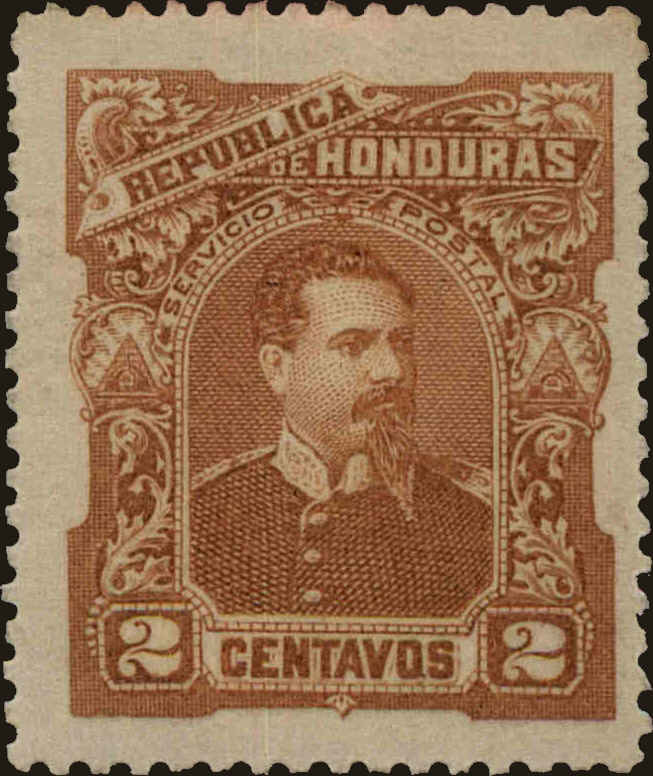 Front view of Honduras 52 collectors stamp