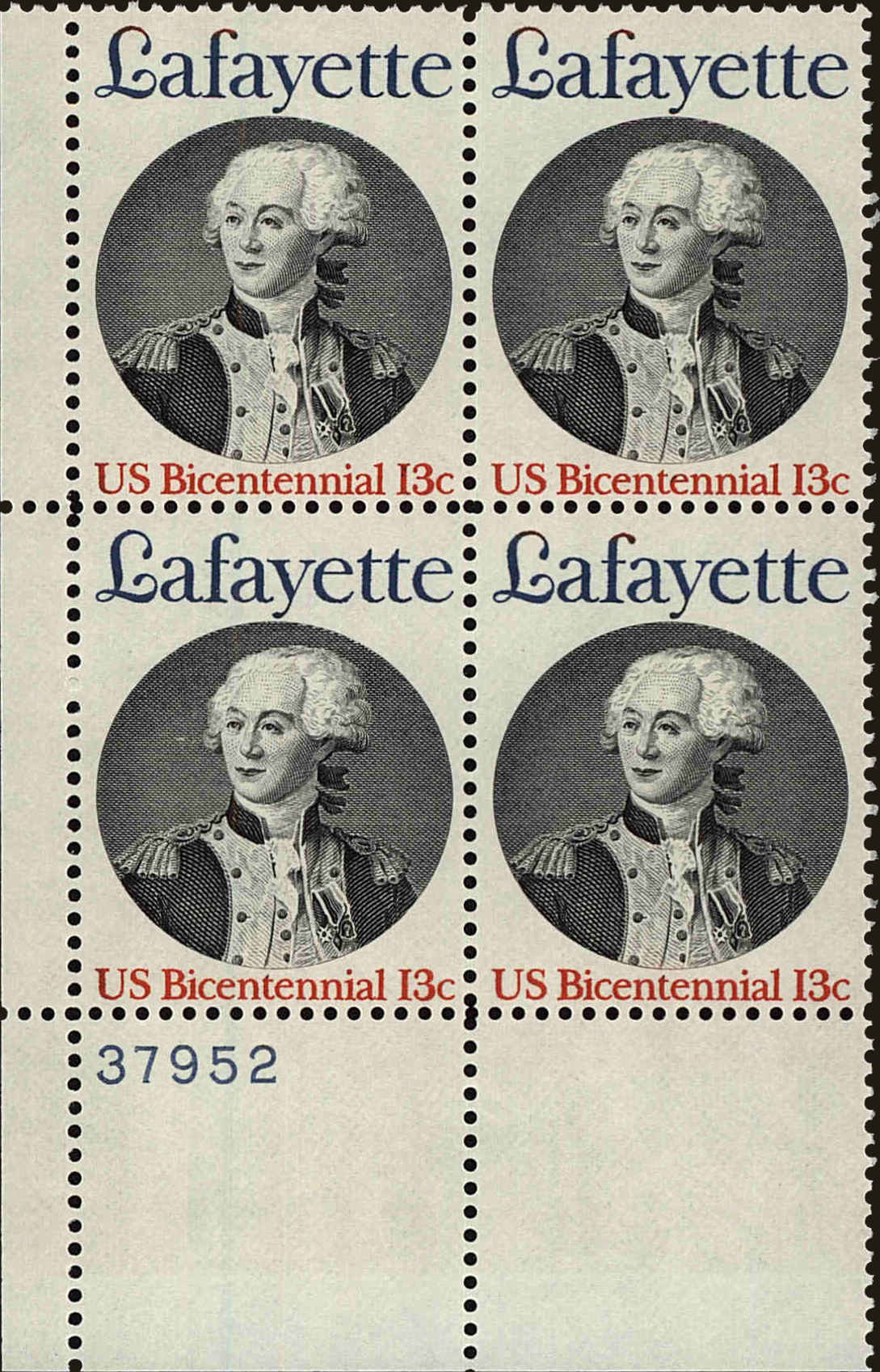 Front view of United States 1716 collectors stamp