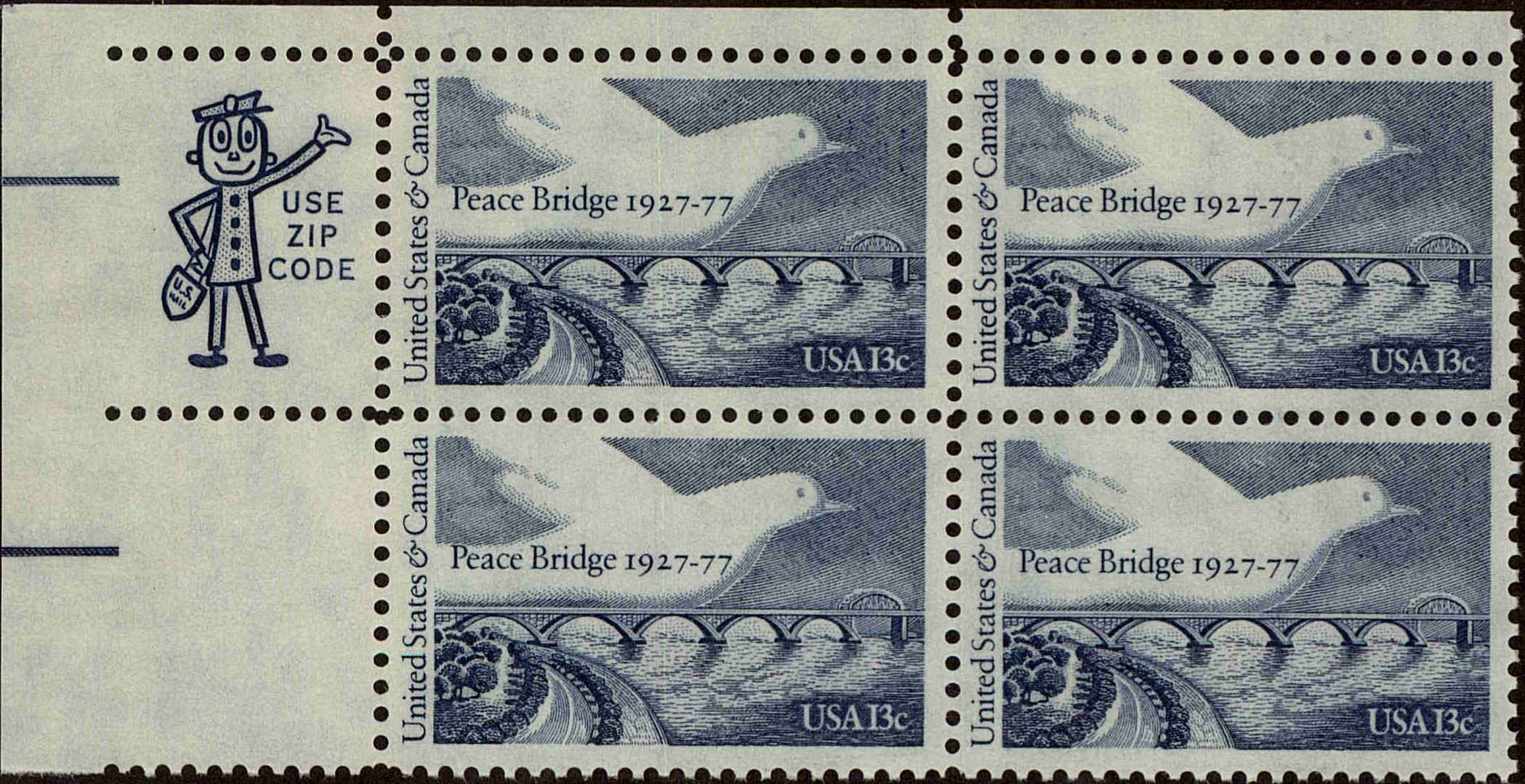Front view of United States 1721 collectors stamp