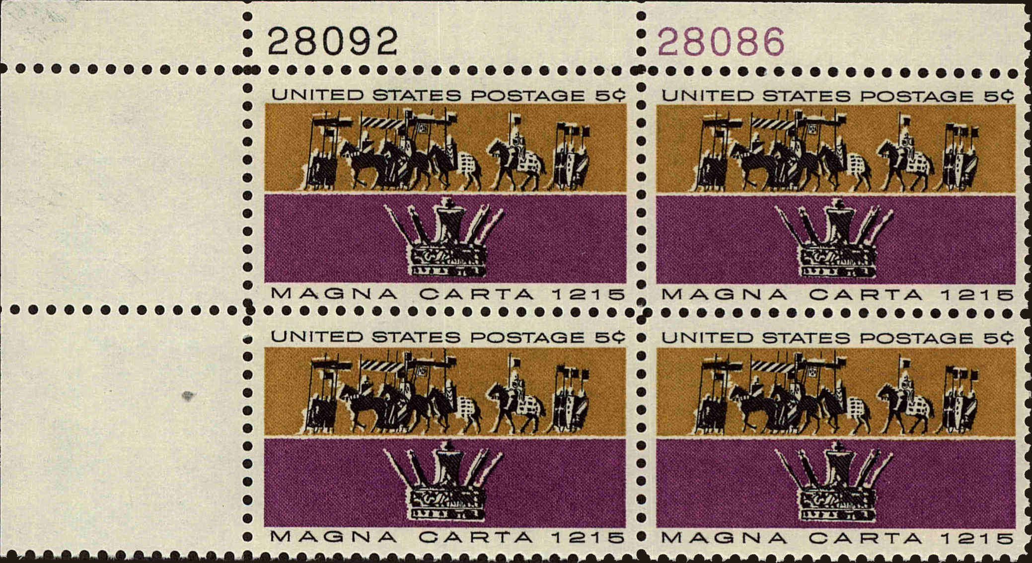 Front view of United States 1265 collectors stamp